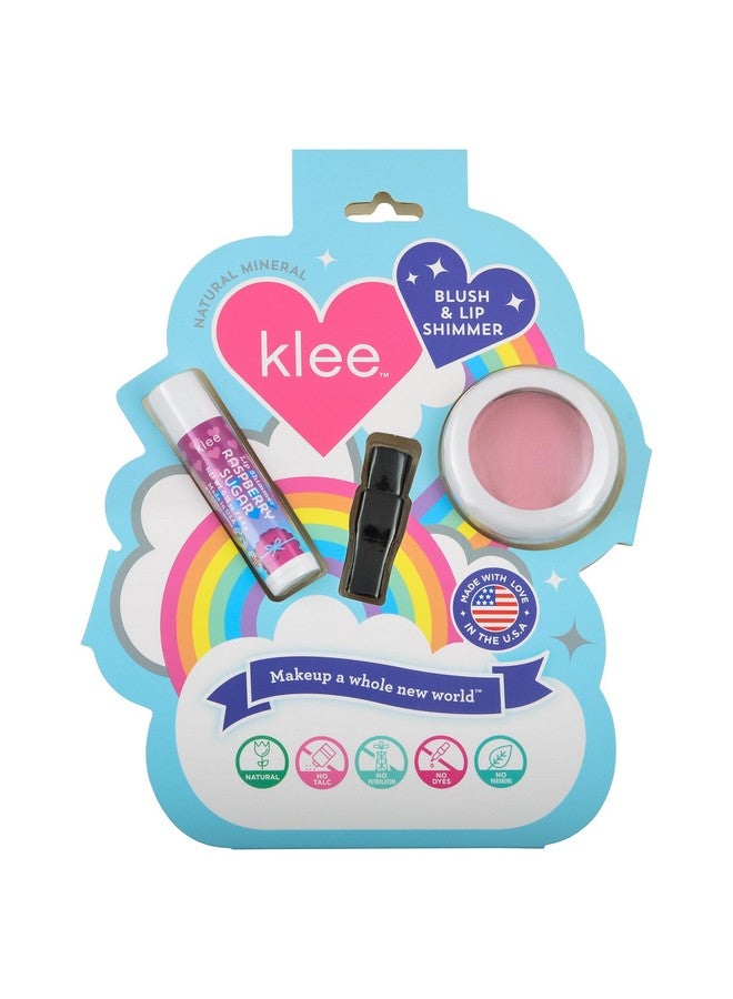 LunaStar Luna Star Klee Blush And Lip Shimmer Makeup Kit. Gentle And Non-Toxic. Kid-Friendly. Made In Usa. (Cotton Candy Whisper) - Image 1