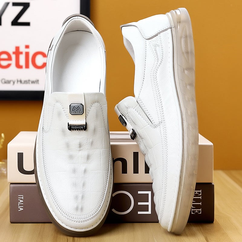 Live Broadcast Popular Men'S Business Dad Casual Leather Shoes Driving Shoes Formal Versatile Loafers Lazy Shoes One-On-One - Image 4