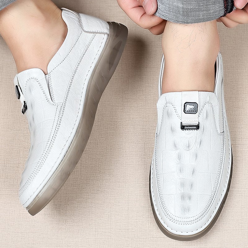 Live Broadcast Popular Men'S Business Dad Casual Leather Shoes Driving Shoes Formal Versatile Loafers Lazy Shoes One-On-One - Image 3