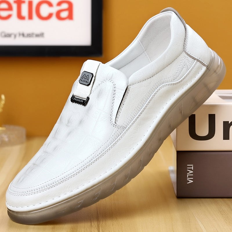Live Broadcast Popular Men'S Business Dad Casual Leather Shoes Driving Shoes Formal Versatile Loafers Lazy Shoes One-On-One - Image 1