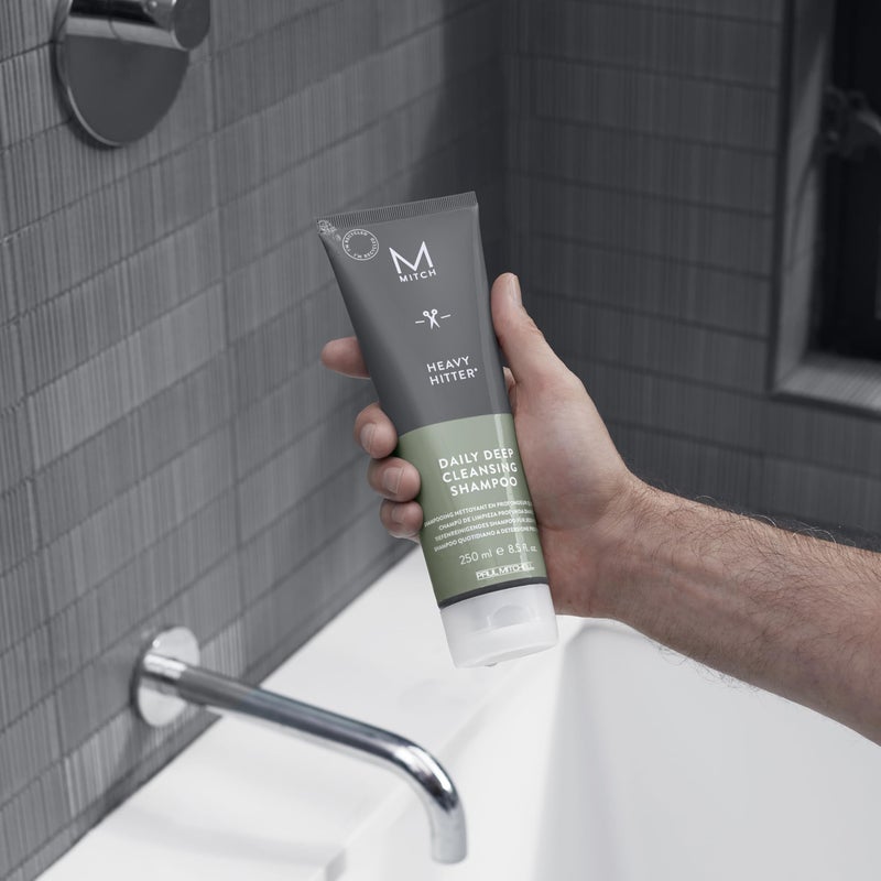 MITCH by Paul Mitchell Heavy Hitter Daily Deep Cleansing Shampoo for Men, For All Hair Types, 33.8 fl. oz. - Image 5