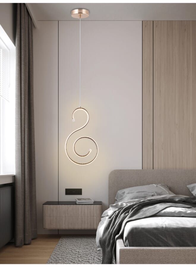 Best Power Modern LED Pendant Light 7144-1 with 3 Lighting Levels, 120cm Adjustable Length, and 30W Power - Stylish Ceiling Lamp for Living Room, Dining Room, Kitchen, Bedroom, and Office - Image 3