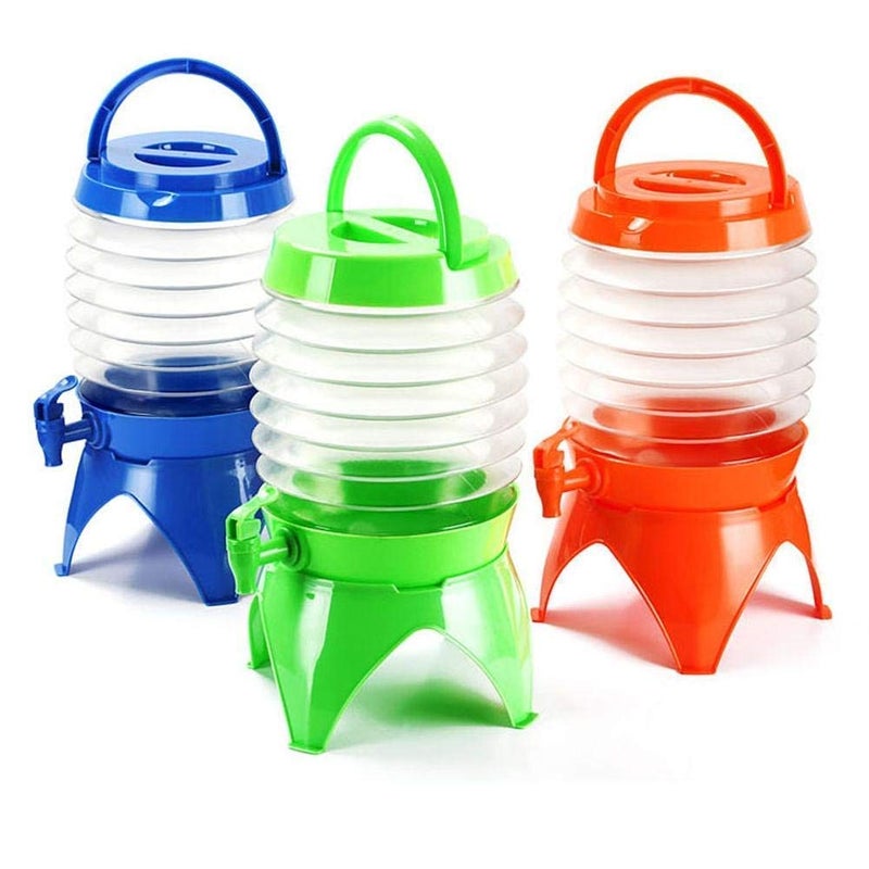 Dxent 55 L Folding Water Jug Dispenser Collapsible Beverage Tub Dispenser Travel Water Bag Portable Water Storage Bucket for Traveling Camping Party Outdoor 1 Pc Multicolor - Image 4