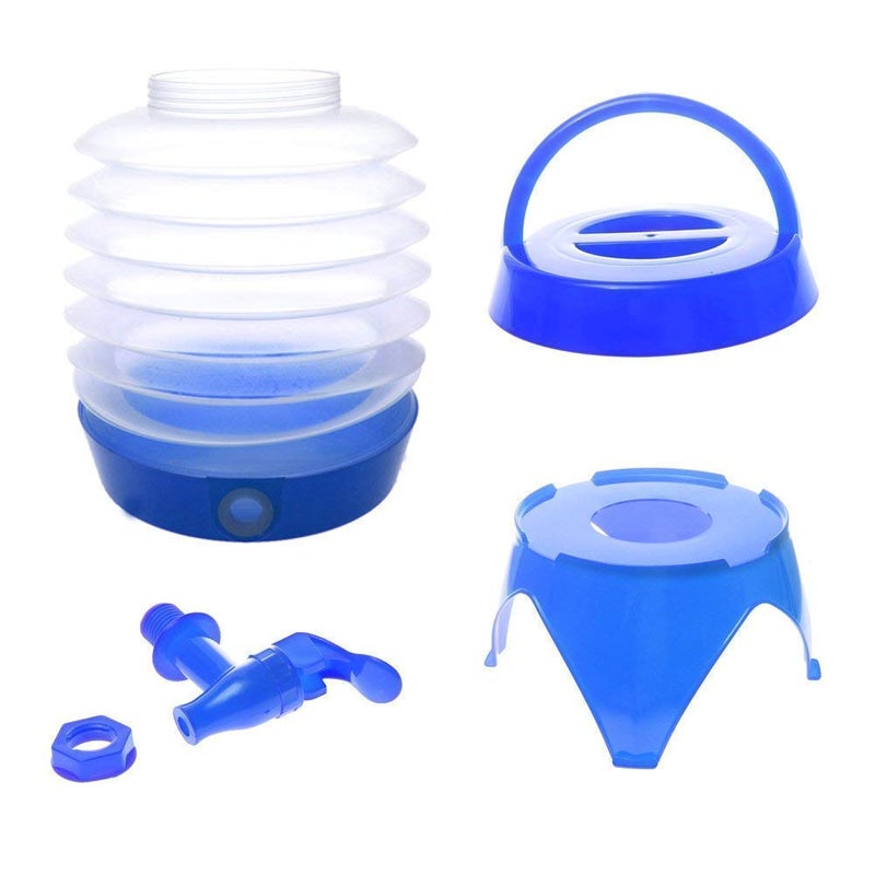 Dxent 55 L Folding Water Jug Dispenser Collapsible Beverage Tub Dispenser Travel Water Bag Portable Water Storage Bucket for Traveling Camping Party Outdoor 1 Pc Multicolor - Image 3