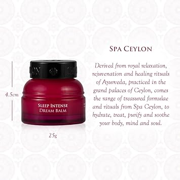 spa ceylon SPA CEYLON SLEEP INTENSE Dream Balm Intense Pacifying Blend SiliconeFree Hydrating Promotes Restful Sleep Suitable for all skin types - Image 3