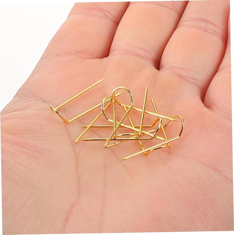 50pcs U Shaped Metal Sewing Pins Gold for DIY Fabric Positioning and Blocking Professional Stable Sewing Supplies for Quilting Dressmaking and Craft Projects - Image 5