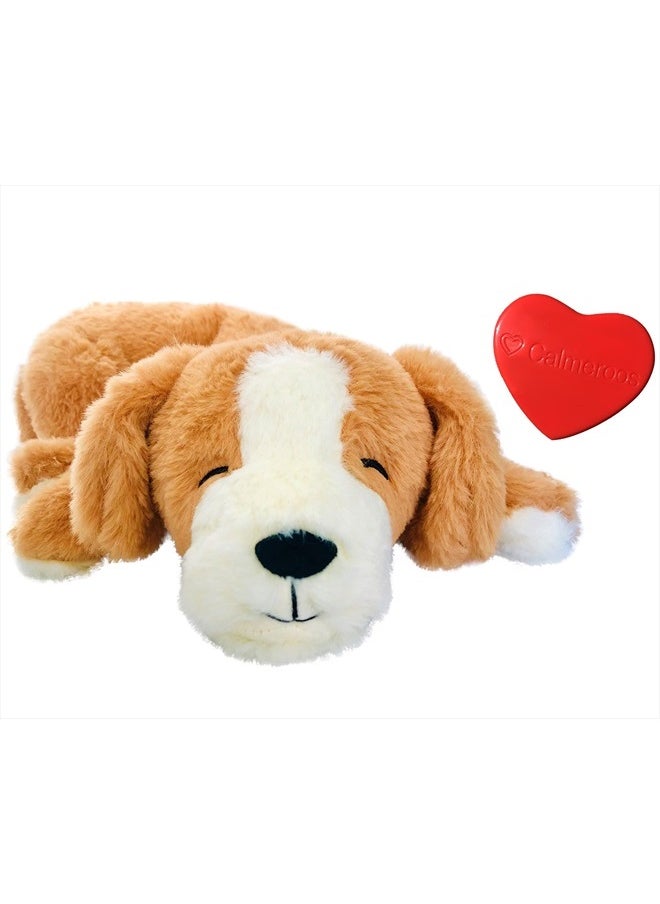 Calmeroos Puppy Heartbeat Toys Calming Separation Anxiety Relief Toys for Dogs Heartbeat Simulator in a Soft Comforting Pillow Pet Plush  - Image 1