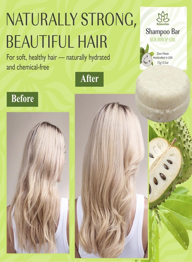 ريلاكسيشن شامبو صلب بزيت القشطة للشعر الجاف والمتساقط | شامبو صلب للنساء لنمو الشعر وتقويته وتكثيفه وزيادة حجمه | زبدة الشيا والكاكاو | خالٍ من البارابين والكبريتات | صنع في الولايات المتحدة الأمريكية - Image 4