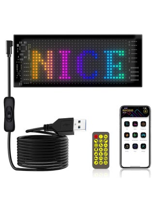 LED Flexible Display APP BT Car Advertising Screen Full Color Intelligent Vehicle Sticker Soft Screen Display IP65 Waterproof Flexible Screen Can Be Bent At Will Customize Picture Mobile APP Control 16x32 - pzsku/Z8403434D59FA53B1E79AZ/45/_/1735657520/ac69ac19-ab5a-478c-b932-0da364154bcb