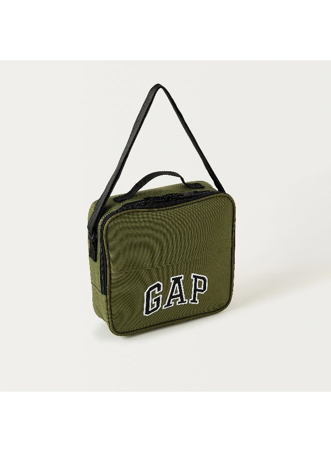 GAP Solid Lunch Bag in Olive Green for Kids - Image 2