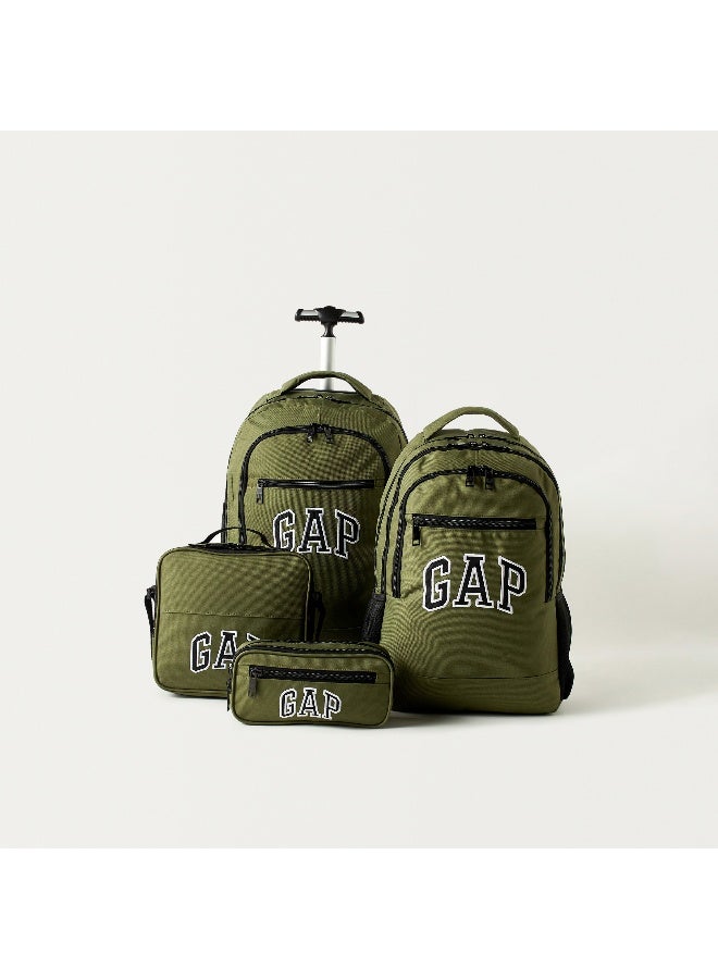 GAP Solid Lunch Bag in Olive Green for Kids - Image 5