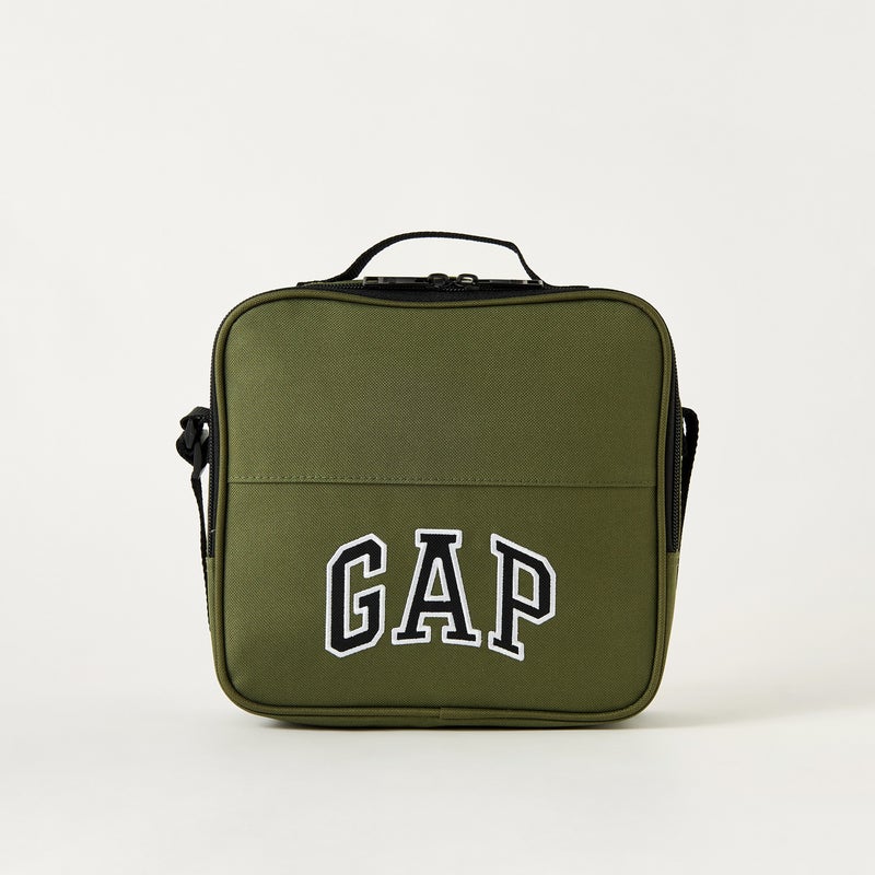 GAP Solid Lunch Bag in Olive Green for Kids - Image 1