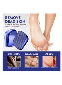 T NEWFUN Nano Glass Callus Remover Callus Removal Foot Safe Fast for Callus Removal on Wet and Dry Feet,Callus Remover for Foot Care for Exfoliating Dead Skin（blue）  - Image 2