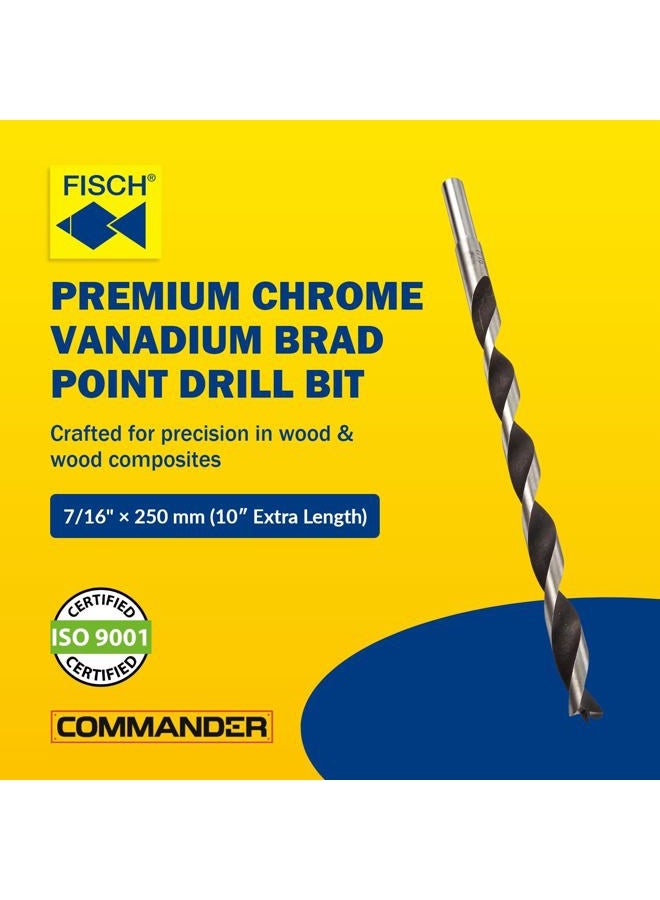 Fisch Brad Point Drill Bit, 7/16" Dia x 250mm Oal, FSF-328568 - Image 2