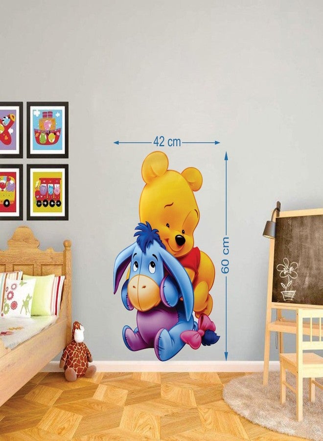 Walltech Pooh with Eeyore Wall Sticker| Beautiful Design Wall Decoration Sticker - Image 2