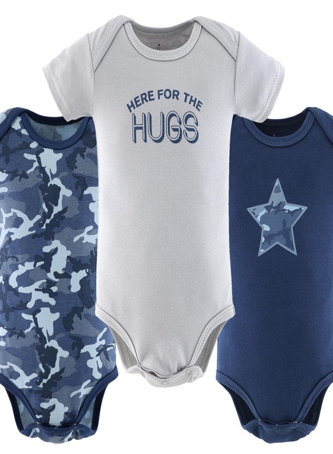 The Peanut Shell The Peanutshell Baby Boy Short Sleeve Bodysuits - Boy Clothes, Newborn 0-3, 3-6, 6-9, 9-12, 12-18, 18-24 Months Baby Clothes - 100% Cotton Outfits - Blue Camo (18-24) - Image 5