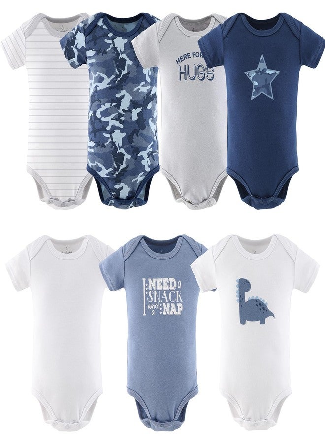 The Peanut Shell The Peanutshell Baby Boy Short Sleeve Bodysuits - Boy Clothes, Newborn 0-3, 3-6, 6-9, 9-12, 12-18, 18-24 Months Baby Clothes - 100% Cotton Outfits - Blue Camo (18-24) - Image 1