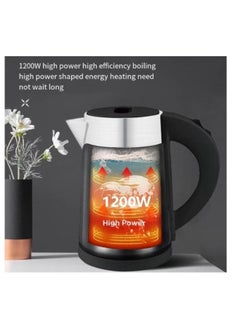 sokany Electric Kettle, 1 Liter, 1200 Watt, black - SK-0808  - Image 4