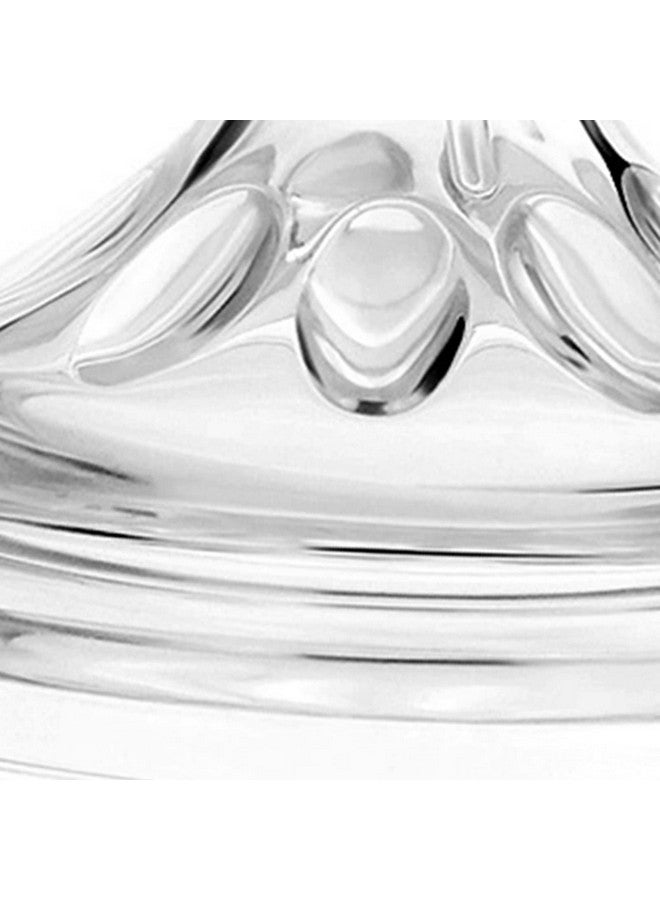 امونيدا حلمة رضاعة أطفال من السيليكون، 4 قطع حلمات رضاعة شفافة وناعمة من السيليكون للأطفال من عمر 6 إلى 12 شهرًا - Image 4