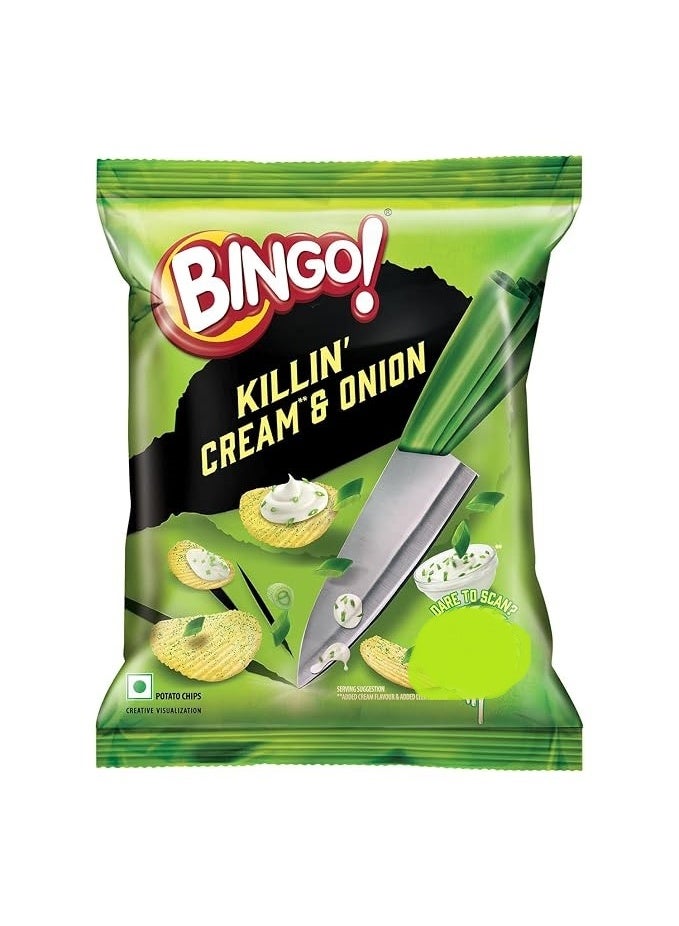 Bingo! Potato Chips Killer Cream & Onion 45g - Image 1