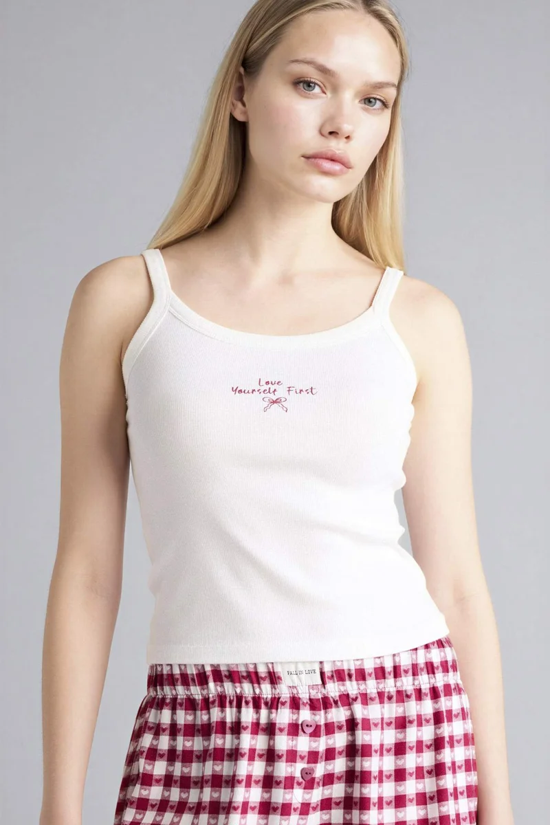 DeFacto Ribana Printed Tank Top