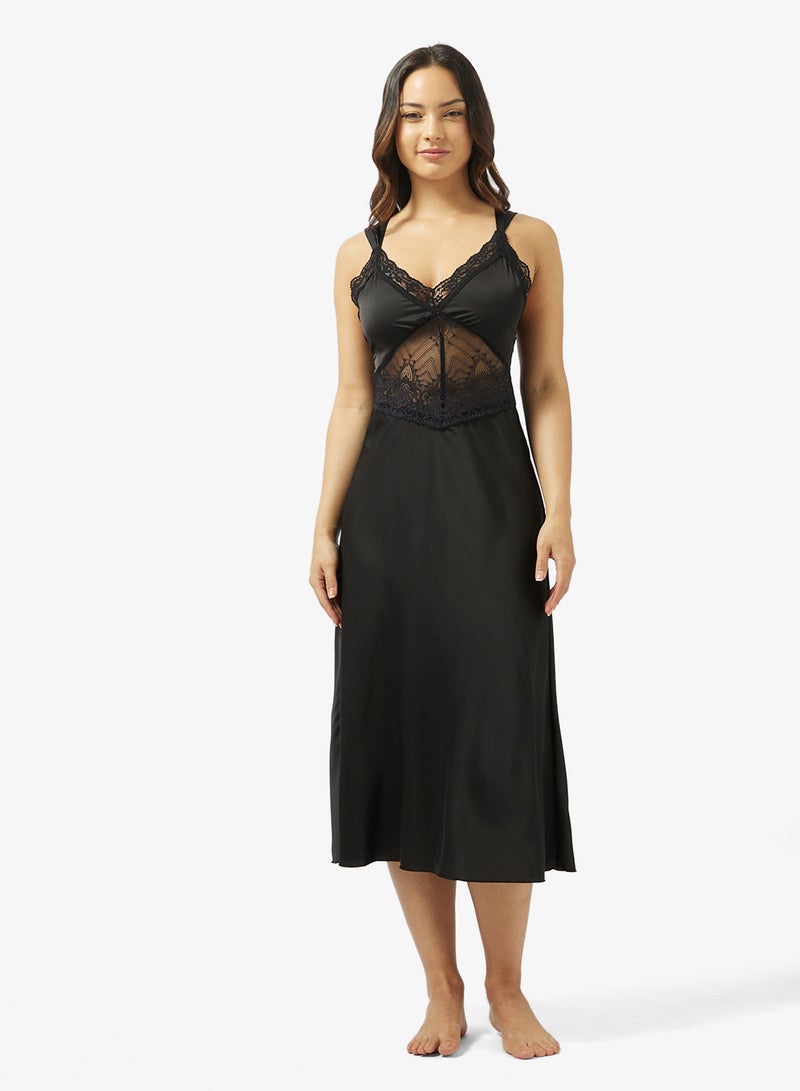 Ginger Lace Detail Slip Dress - Image 4