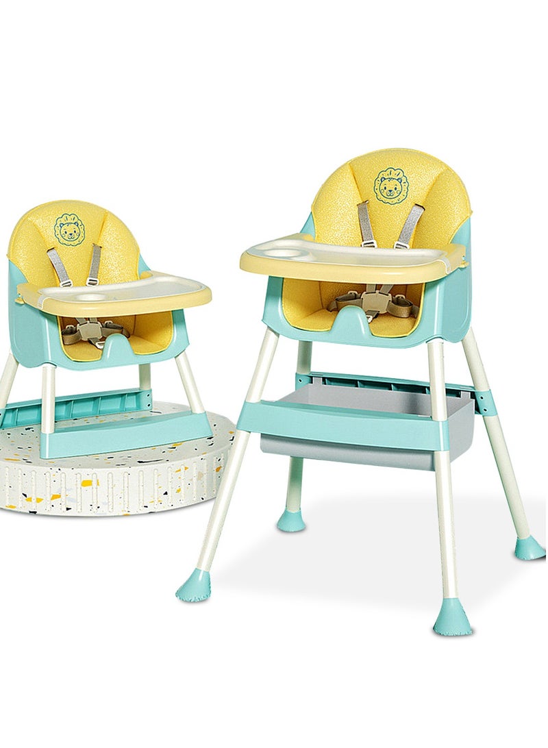 MaBaby Multifunctional Baby High Chair, Portable And Adjustable Baby Dining Chair, Easy Clean Baby Toddler Eating Chair - Image 1