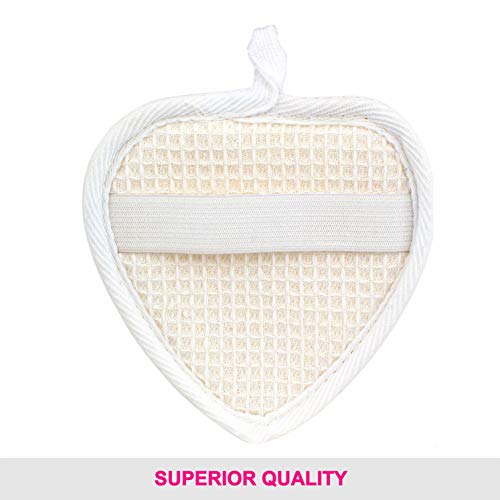 Vega Loofah Pad Body Sponge & Scrubber for Women & Men | Soft Mesh Bath Sponge for Dead Skin Removal | Gentle Body Exfoliator for Smooth & Healthy Skin, Small (NBA 3/6) - Image 5