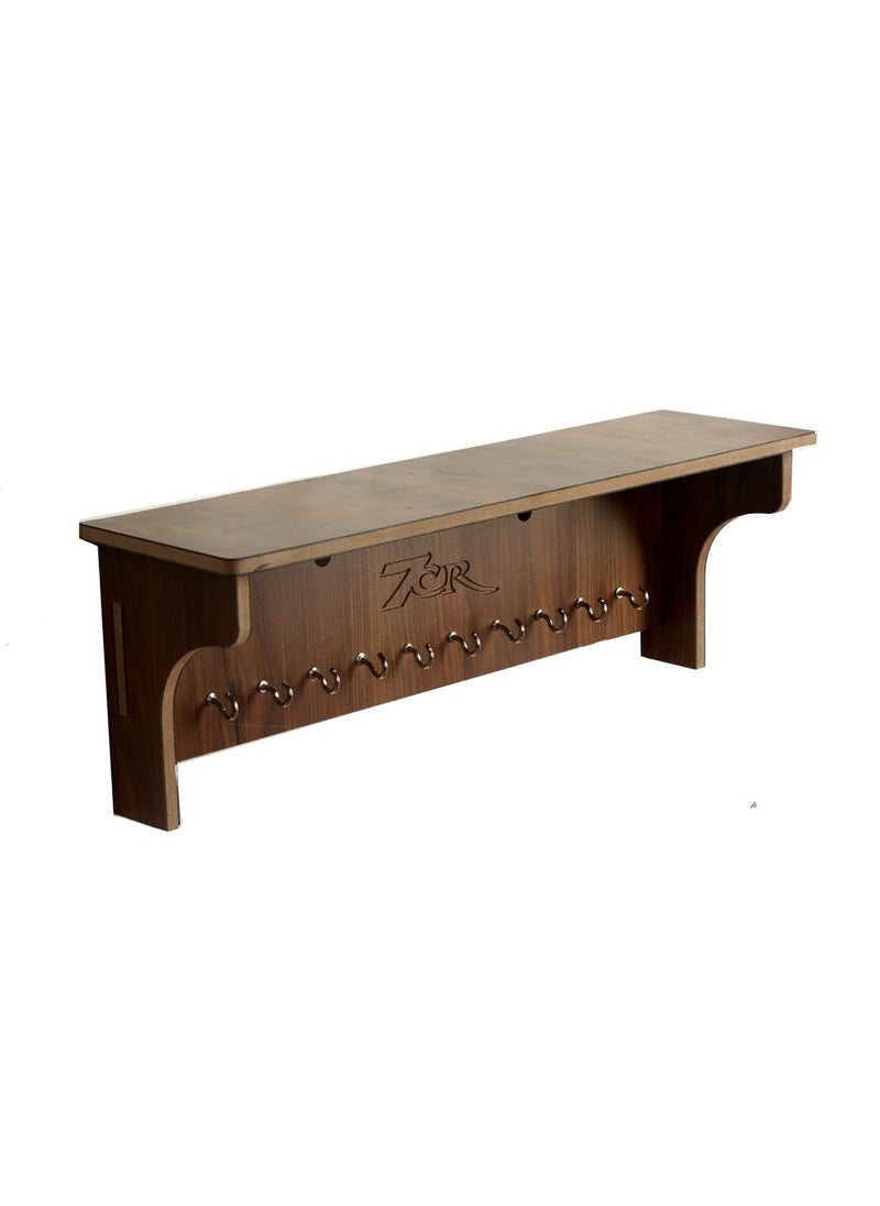 7CR 7CR Beautiful Wooden Shelf for Home DcorWall Shelf Rack SetWall Mount Stylish Wooden Shelves  - Image 4