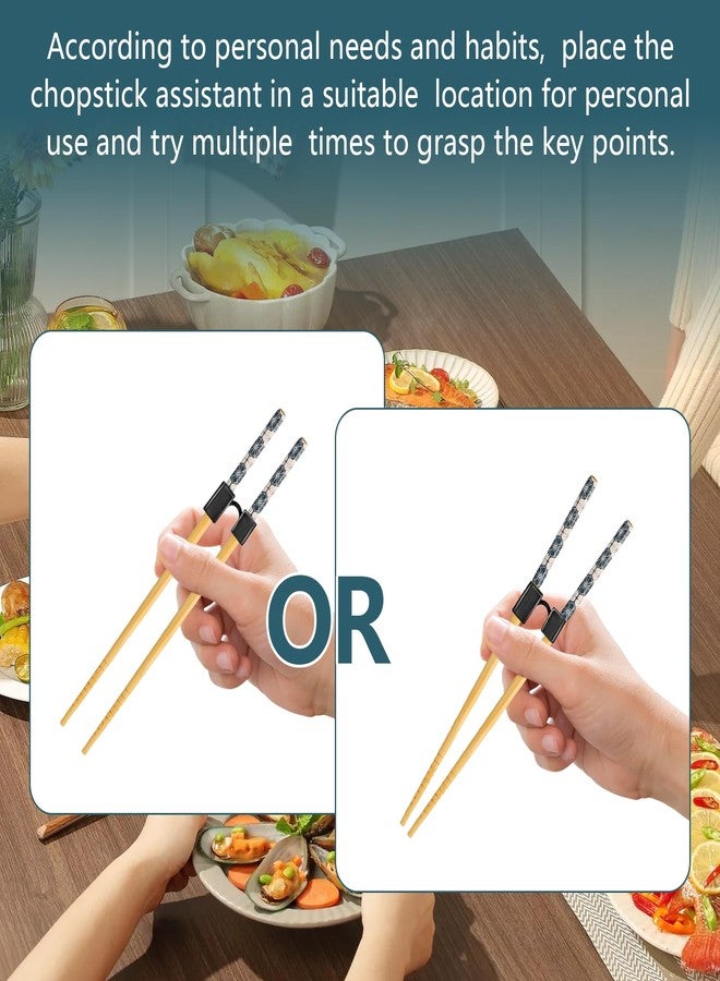 QIYUDA 5 Pairs Training Chopsticks for Adults 8.86inch, Learning Easy Chopstick Trainer Beginners - Image 5