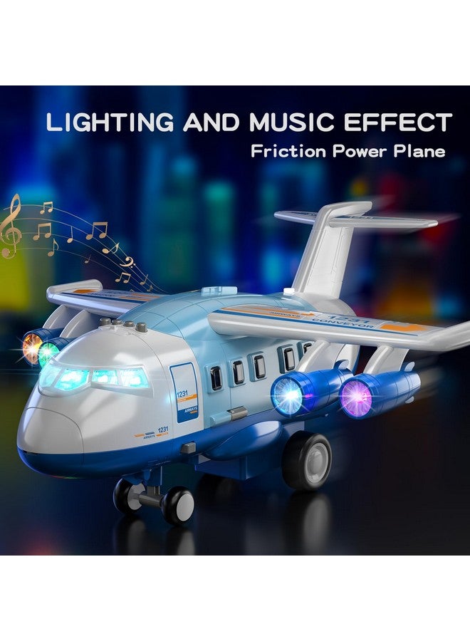TEMI Large Spray Transport Airplane Toy With 12 Vehicles And Playmat, Birthday Gift For 3 To 8 Year Old Boys - Image 2