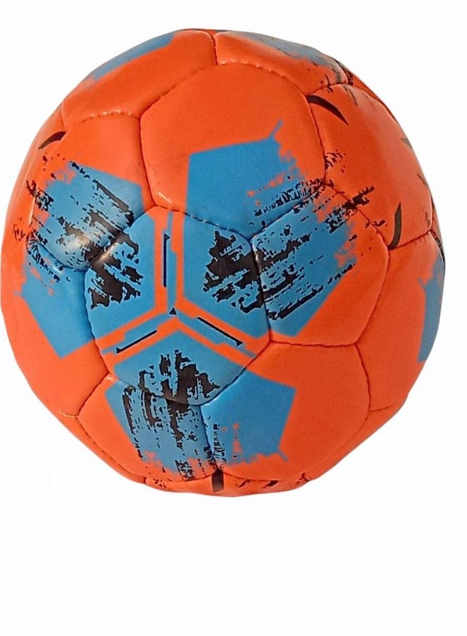 FUTUREZ KEY Rubber Football Suitable for Kids and Adults Ideal for Grass Ground/ 3 no. (Orange and Blue) - Image 1