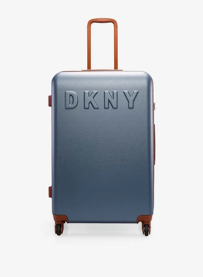 دكني Men's Logo Detail Hardcase Trolley Bag with Retractable Handle 28-L - Check-In
