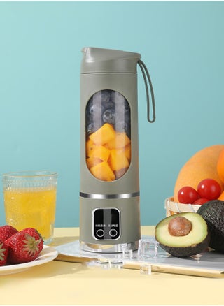 Portable Blender with LED Battery Display, 450ml Capacity & Ice-Crushing Power – Rechargeable Smoothie Maker with Silicone Carry Handle for Gym, Office, Travel – Great Portability for Active Lifestyles - pzsku/Z84040DF1D240013F6E23Z/45/1748232042/c22902f0-374c-422f-8d7a-07e26f833d12