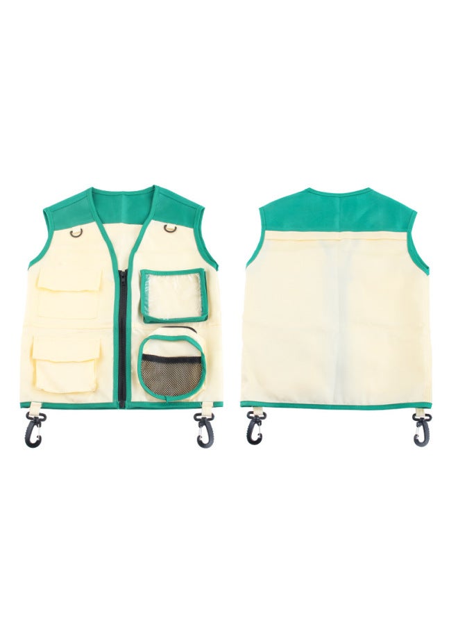 Hot Sale Kids Outdoor Explorer Clothing Vest Hat Kids Camping Equipment Role Play-Color:0813-1 Green Insect Vest 174.6G Volume 0.39kg  - Image 4