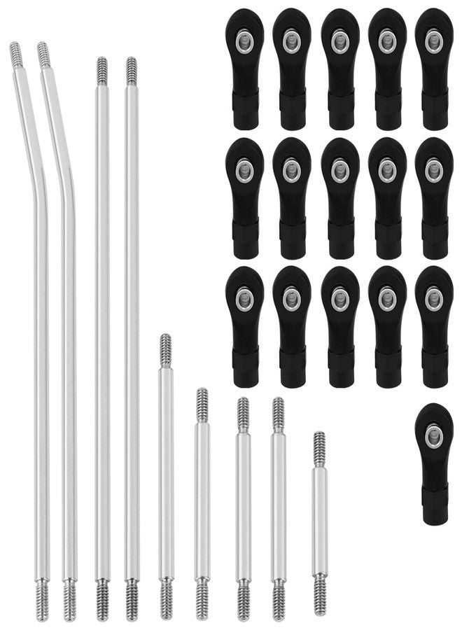Pothyes LCG Girder Frame Hard Stainless Steel Linkage Link Rod End for 1/10 RC Crawler Axial SCX10 II III TRX4 Capra 1.9 UTB Metal Links Upgrades (SCX10 II) - Image 4