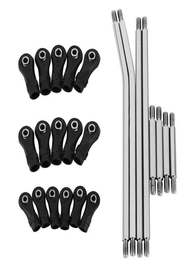 Pothyes LCG Girder Frame Hard Stainless Steel Linkage Link Rod End for 1/10 RC Crawler Axial SCX10 II III TRX4 Capra 1.9 UTB Metal Links Upgrades (SCX10 II) - Image 1