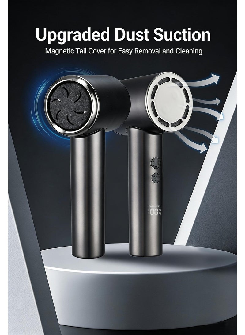 general Electric Foot Exfoliator (with Dead Skin Removal Function) – Rechargeable electric foot exfoliator with digital display; waterproof and rinseable; electric foot care set; professional foot care tool; ideal for removing dead skin, calluses, and dry, cracked skin - Image 4