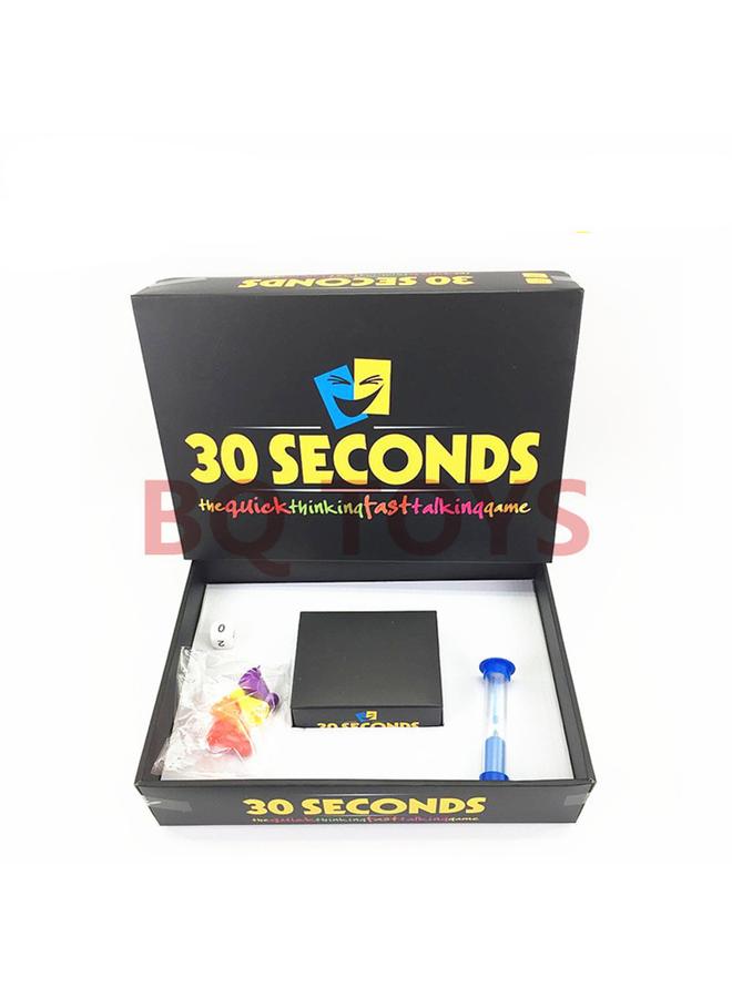 Bluejw Crazy 30 Seconds English Game Card Thinking English Party Board Game English 30 SECONDS GAME - Image 5
