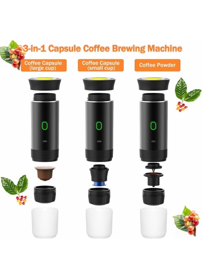 Generic - Portable Espresso Machine Electric Coffee Machine Coffee Machine Wireless Wires Film Film Machine Espresso Machine 60 ml for ground coffee capsules - Image 1