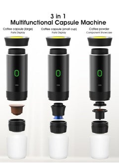 Generic Portable Espresso Machine Electric Coffee Machine Coffee Machine Wireless Wires Film Film Machine Espresso Machine 60 ml for ground coffee capsules  - Image 2