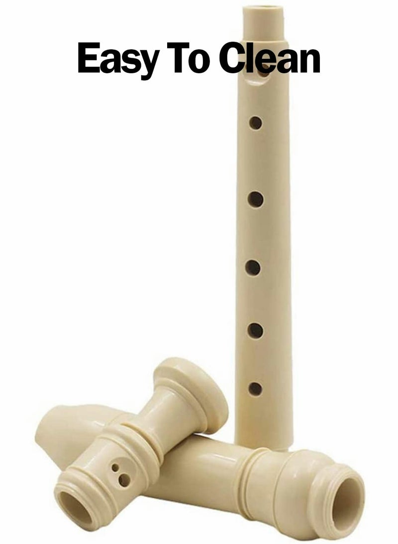 Soprano Descant Recorder German Style 8 Hole Music Instrument with Storage Bag for Kids Beginner (Ivory White) - Image 4