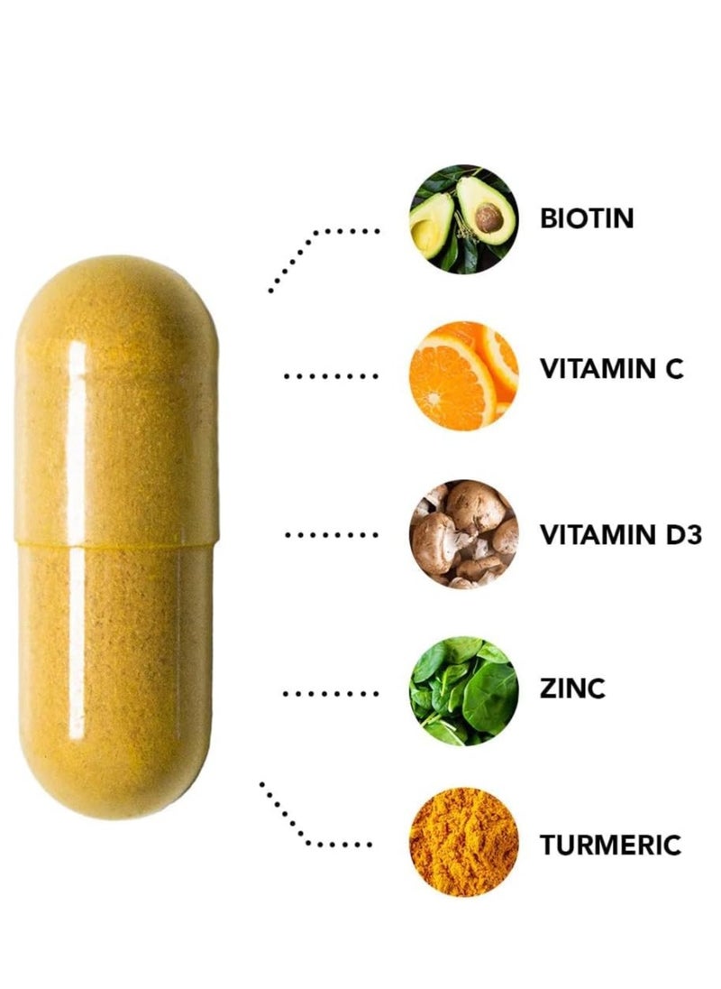 HAIRTAMIN - Gluten-Free Hair Growth Biotin Vitamins Capsules Pack Of 3 - Image 1
