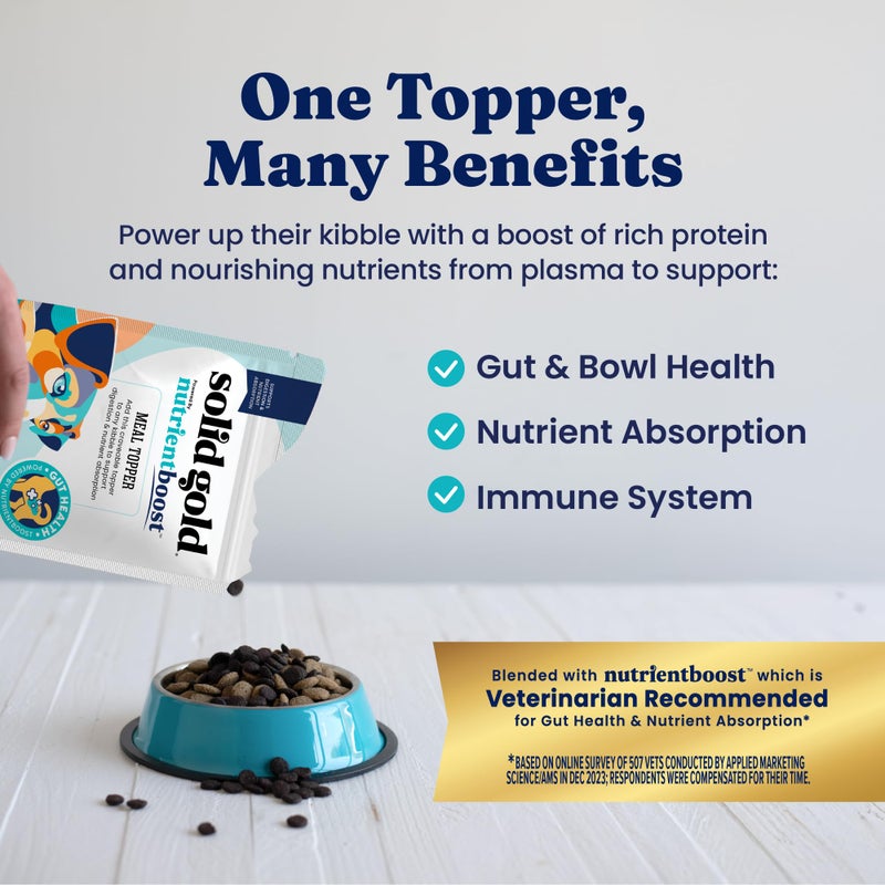 Solid Gold NutrientBoost Meal Toppers for Dogs - High Protein Dog Food Toppers for Dry Food - Grain Free Flavor Enhancer with Vitamins, Minerals & Amino Acids for Gut Health & Immune Support - 1lb - Image 2