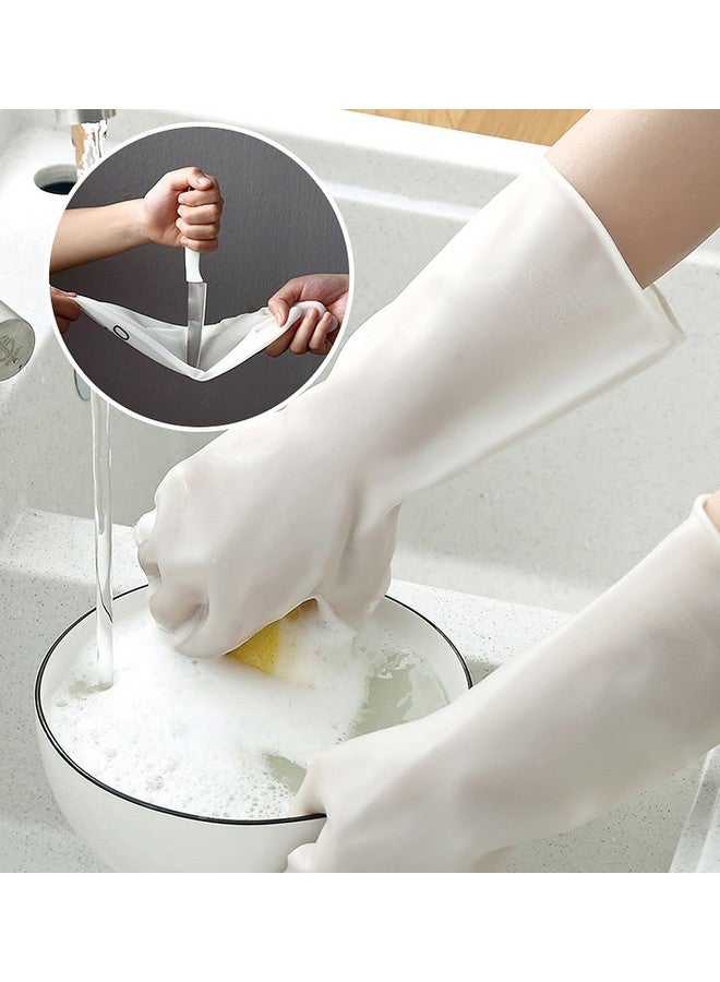 wolpin wolpin Cleaning Gloves Hand Gloves for Dishwashing Skin-friendly Reusable PVC Heavy Duty Gardening | Anti-slip Kitchen | Pet Grooming | Car Washing | Bathroom Cleaning | Painting (1 Pair Gloves) - Image 1