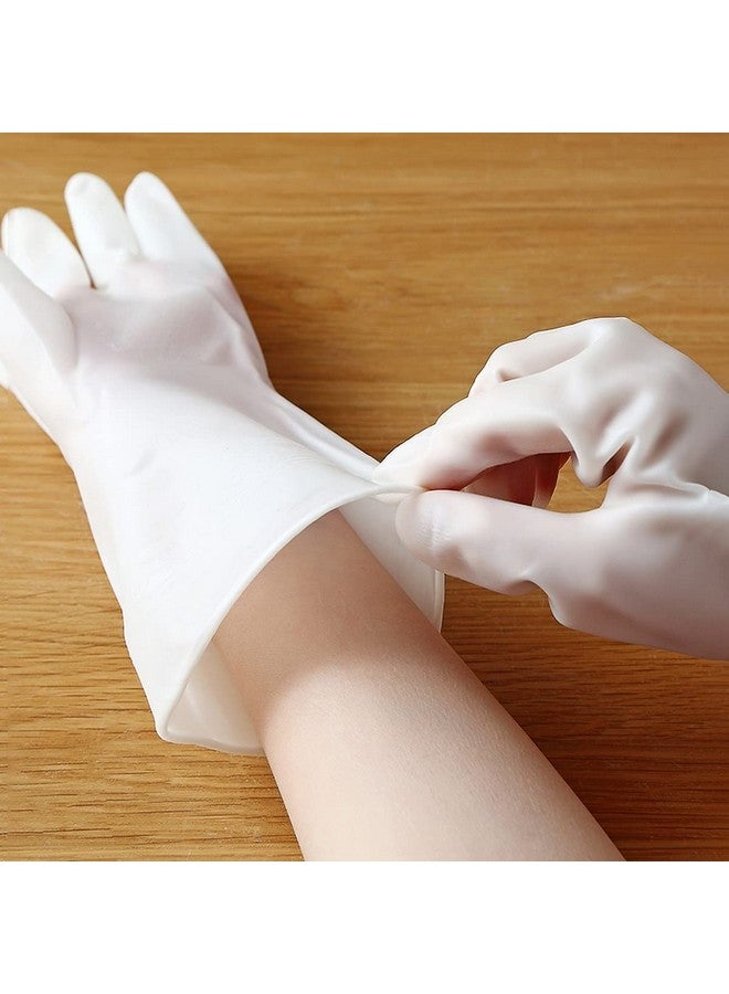 wolpin wolpin Cleaning Gloves Hand Gloves for Dishwashing Skin-friendly Reusable PVC Heavy Duty Gardening | Anti-slip Kitchen | Pet Grooming | Car Washing | Bathroom Cleaning | Painting (1 Pair Gloves) - Image 3