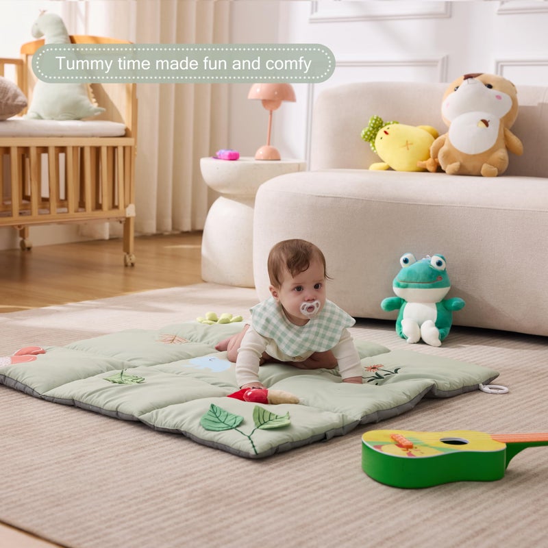 UTEX Premium 9-in-1 Tummy Time Mat, Baby Play Mat, Soft Sensory Mat for Infants, Newborn Essentials Gift - Image 2