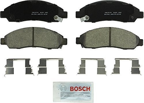 BOSCH BC1039 QuietCast Premium Ceramic Disc Brake Pad Set - Compatible With Select Chevrolet Colorado; GMC Canyon; Isuzu i-280, i-290, i-350, i-370; FRONT - Image 1