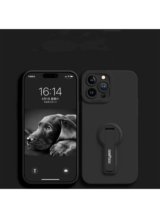 general Phone case for iPhone 15 Pro Max/15 Pro/15 Plus/15, liquid silicone phone case with stand, precise case for camera lens