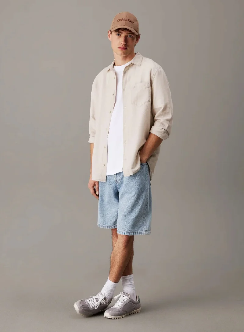 CALVIN KLEIN Linen Cotton Shirt